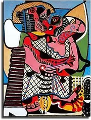 Pablo Picasso Poster Pablo Picasso Kiss Painting Abstract Canvas Wall Art Pablo Picasso Print for Home Wall Decor 40X60cm Unframed