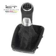ICT gear shift knob gaiter boot for Ford Focus MK1 leather stitch silver B61 (for: Ford)