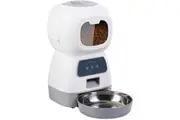 Smart Pet Food Dispenser Smart App Cat Feeder Cat Timing Feeder Double Meal Pet Dog Food Automatic Dispenser Suitable Small Cat Dog Remote Feedingwhite WIFI )