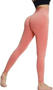 [NALEINING] Slim Yoga Pants, Seamless High Waist Naked Feeling Yoga Leggings, Quick Dry Fitness Pants for Women