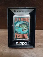 Zippo Fishing Black Bass Pattern Made In 2024