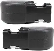 For Jeep Wrangler TJ Bumper End 1997-2006 Driver and Passenger Side Pair/Set | Front | Plastic | Primed | CH1004128 + CH1005128 | 55155757AB + 55155756AB