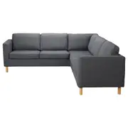 PÄRUP corner sofa, 4-seat, Vissle grey