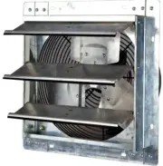iLiving USA ILG8SF12V 12 in. Variable Speed Shutter Wall-Mounted Exhaust Fan