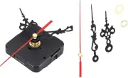 Black Mute Clock Quartz Watch Clock Mechanism Battery Accessories Parts Wall ...