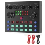 V8S Live External Sound Card Voice Changer Sound Card with Multiple Sound9510