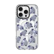 iPhone 16 Pro Clear Case MagSafe Compatible pigeons in love