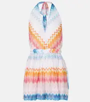 [Missoni] Missoni Zigzag halterneck romper UK 10 multicoloured
