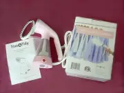 TRUE & TIDY GARMENT STEAMER PINK TS-1O NIB UNUSED IN BOX 8' CORD