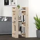 Wooden Book Cabinet Decorative Room Divider Bookcase Storage Rack Open Shelf