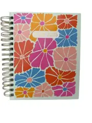 ECCOLO 2024-2025 18-Month Planner ~ Monthly/Weekly Pages Stickers Flowers