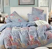 Essina Super King Quilt Cover Set – 3-Pcs Duvet Cover Set with 1 Super King Quilt Cover 2 Pillow Shams – Cotton Super King Quilt Cover 620 Thread Count – Luxurious Doona Cover – Seaweed