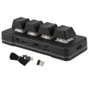 MK424G 4-Key Mini Customized Keyboard with Mechanical Blue Switch 2.4G+Usb9839
