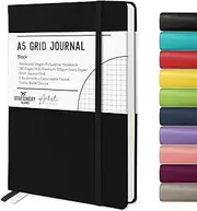 STATIONERY ISLAND Notebook A5 Squared Journal Hardcover with 120 g/m² Thick Paper, 180 Pages Diary, Notebook A5 for Girls, Travel Journal, Planning, Learning, Writing