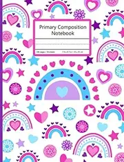 Primary Composition Notebook: Primary Journal for Grades K-2 with Dotted Midline and Picture Space