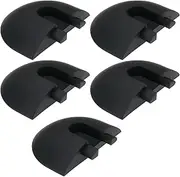 EMSea 5PCS Airline Rail End Cap Insertion Cap 44x10.8mm Apply to The End of L Track Semi-Circular Shape End Fittings for Track Systems for Aircraft Drones Black