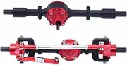 1/10 Front and Rear Axle Set for WPL C14 C24 C34 C44 B14 B24 1/16 1 Pair RC Car Metal Fr&on&t and Rear Axle Set Upgrade Parts Accessories Upgrade Parts RC Car Accessories(Black B)