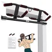 Compact & Storable Over Door Pull Up Bar with Adjustable Grip for All Users