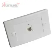 1Port RJ11 RJ12 6P6C Phone Keystone Wall Plate 1Gang Cat3