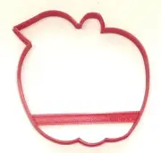 APPLE WITH LEAF OUTLINE ORCHARD PICKING TREE FRUIT FOOD COOKIE CUTTER USA PR3631