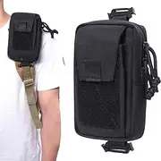 Backpack Front Strap Pouch, Shoulder Zipper Pocket For Backpack, Multi-Purpose Strap Accessory Pouch, Nylon Shoulder Strap Pocket, Smartphone Strap Pack For Outdoor, Backpack Strap Organizer Pouch,