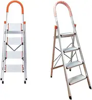 4 Step Aluminium Multi-Purpose Folding Ladder Light Weight Non Slip Platform