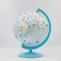 在飛比找蝦皮商城優惠-【SkyGlobe】10吋可愛動物插圖塑膠地球儀(中英文對照