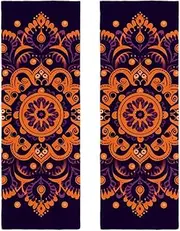 Hand Towels for Bathroom,Gym Towels for Working Out,Sports Towel,Art Pattern Flower Mandala,2-Pc