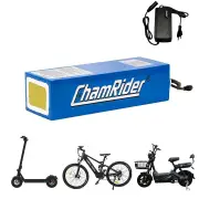 [EU Direct] Chamrider PVC 48V 13Ah 624Wh Universal Electric Bike Battery Pack 2600mAh Li-ion 18650 30A BMS Protection Bo