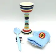 Sagaform Egg Cup Spoon & Cozy Gift Set Swedish Brand New