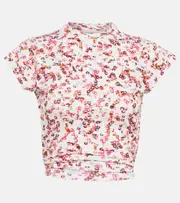 [Marant Etoile] Marant Etoile Juvia printed jersey crop top AU 14 multicoloured