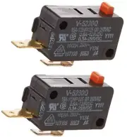6600W1K001D AP4437957 Compatible Microwave Door Switch- 2 Pack-New