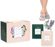 Foot Pads Lavender Eucalyptus - All Natural Cleanse Feet Patches - Premium 2 in 1 Foot Care Pads Overnight Aromatherapy Treatment - 60 Foot Patches, White, 60 Count (Pack of 1)