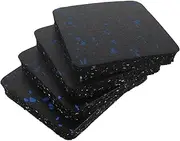 Happyyami Noise Reduction Treadmill Pads 4pcs Non Slip Exercise Mats for Floor Thickened Pad for Treadmill Bike and Elliptical Shock Absorbing Pad