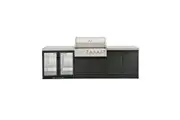 Crossray Stainless Steel Gas BBQ 4B-S Outdoor Kitchen w Double Fridge V9