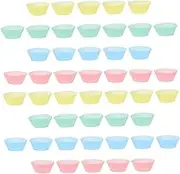 HEALEEP 200Pcs Solid Color Cupcake Liners Greaseproof Muffin Baking Cups Dessert Wrappers for Home Kitchen Bakeries Parties Mixed Colors