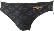 [Speedo] Men's SC42390F Flex Σ-CHI Short Boom Flex Sigma Chi Short Boon, Black/Blue, S