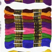 Rainbow Stitcher's Delight: Primary Cotton Embroidery Floss Pack - 36 Skeins of