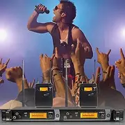 UHFWireless in Ear Monitor System,Wireless IEM System Earphone Headphone with Receiver, Automatic Noise Reduction, Clear Levels of Tone, 100m Transmission Distance, Anti Drop Frequency,for Stage