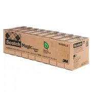 Scotch Magic Greener Tape Rolls: 3/4 in. x 75 ft. (Translucent) *10-pack