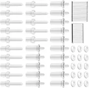 85 Pcs Shutter Repair Kit, Plantation Shutter Repair Tool Set,Shutter Fasteners,Repair Plantation Shutters Tool Kit with Shutter Repair Spring Pins,U-Shape Shutter Louvers Staples