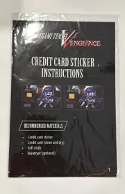 Shin Megami Tensei Vengeance Credit Card Sticker Atlus Sega
