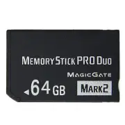 For P 2000 3000 Cybershot Camera 64GB 32GB Memory Stick Pro Duo Adapter Card