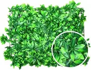MOooy Artificial Grass Wall Panels, 24 x 16 inch Boxwood Wall Panels for Interior Wall Decor, Grass Backdrop Wall Panels for Garden Fence, Greenery Wall Christmas Decoration (Wealth Tree)