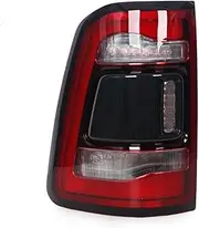 Compatible With Dodge RAM 2019 2020 2021 2022 LED Tail Lamp Brake Light Black Car Tail Light Assembly Car Accessories(Left)