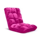NNEAGS Floor Recliner Folding Lounge Sofa Futon Couch Folding Chair Cushion Pink