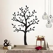 Timber Artbox Large Black Tree Wall Decal - The Easy to Apply Yet Amazing Decoration for Your Home
