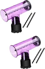 [NOLITOY] 2pcs Hair Dryer Brush Curling Attachment Styling Tool Hair Dryer Curl Diffuser