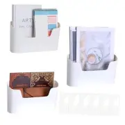 3 Pack Wall Mount Folder Holder File Organizer No Drilling File Holder Hanging