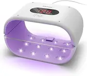 Akisey UV Resin Light, Two-Sided, 36W LED, 2/3/5m Timer, Perfect for Resin Molds, DIY Craft, Jewelry Making, Purple, ABS Plastic